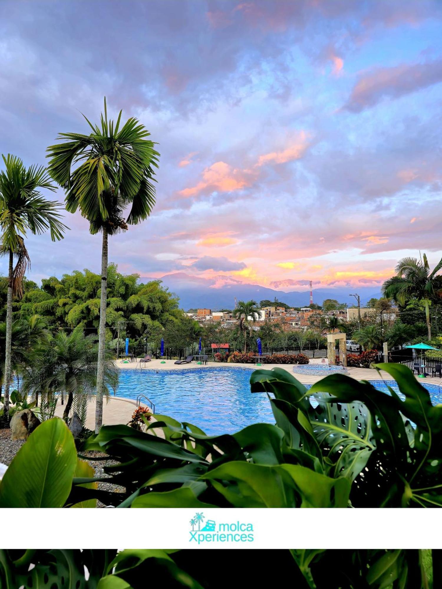 Apartamento Privado Vacacional A 5M Del Aeropuerto, 20 Minutos Del Parque Del Cafe Y Centro De Armenia Con 4 Piscinas, 3 Jacuzzi, Sauna By Molca Xperiences 3H Ngoại thất bức ảnh